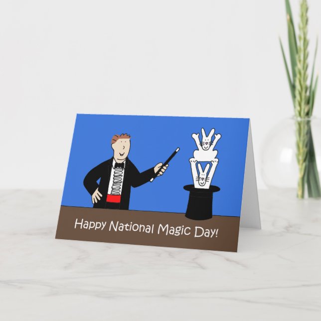Cartão Dia Nacional da Magia 31 de outubro (Frente)