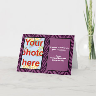 Cartão Dia Nacional da Mulher para Empresas