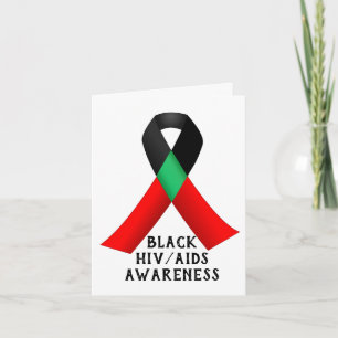 Cartão Dia Nacional de Conscientização sobre HIV/AIDS Neg
