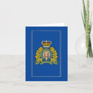 Cartão Dia Real da Polícia Montada do Canadá com Logotipo