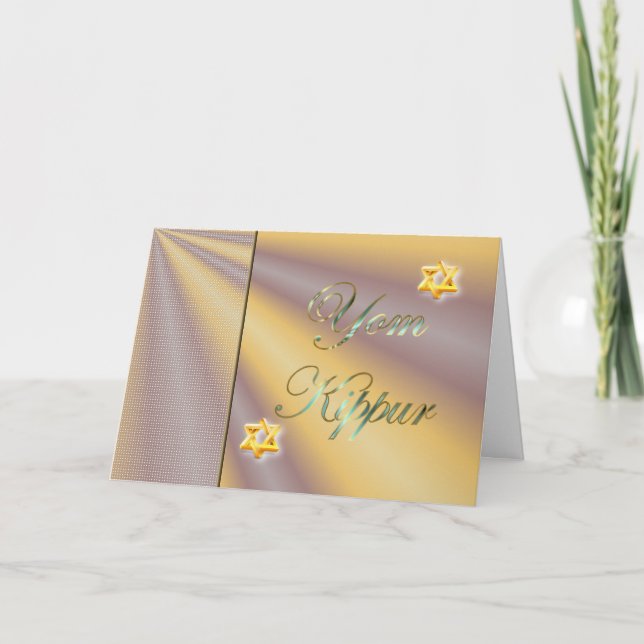 Cartão Dia santamente de jejum do judaísmo do feriado (Frente)