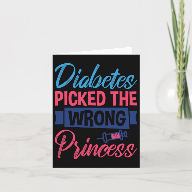 Cartão Diabetes Pegou A Princesa Errada1 (Frente)