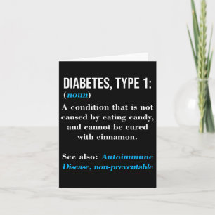Cartão Diabetes Tipo 1 Definição Doença Autoimune