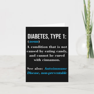 Cartão Diabetes Tipo 1 Definição Doença Autoimune