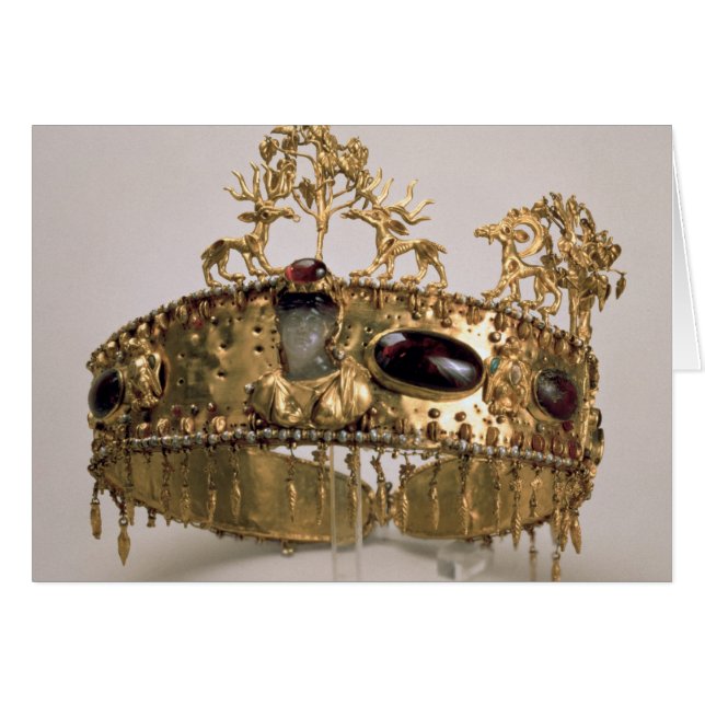 Cartão Diadem, encontrado no cemitério em Khoklach (Frente Horizontal)