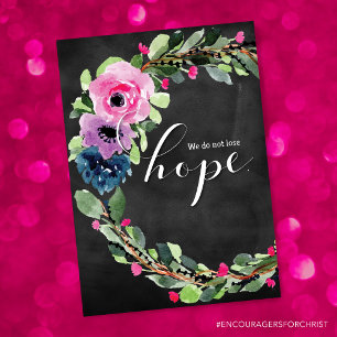 Cartão Diagnóstico De cancer, Não Perder Esperança