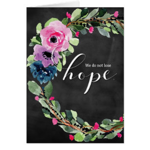 Cartão Diagnóstico De cancer, Não Perder Esperança