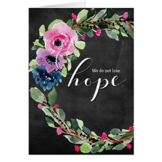 Cartão Diagnóstico De cancer, Não Perder Esperança