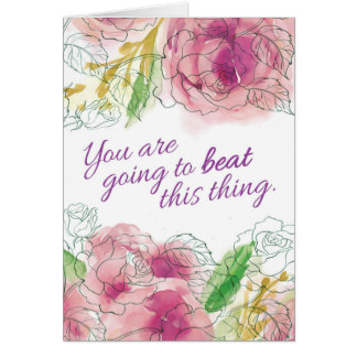 Cartão Diagnóstico de cancer, você vai vencer essa coisa
