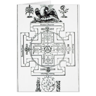 Cartão Diagrama Mystical de Solomon