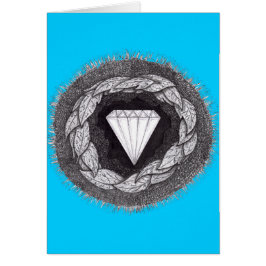 Cartão Diamante formado sob a grande pressão