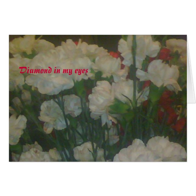 Cartão Diamante nos meus olhos (Frente Horizontal)