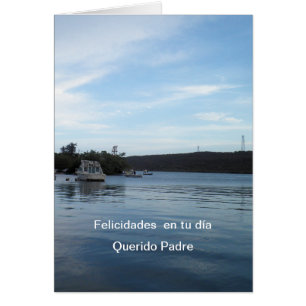 Cartão Diâmetro de los padre Espanhol de Feliz