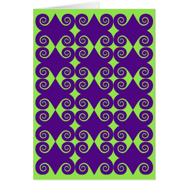 Cartão Diamond Curl Pattern (Frente)