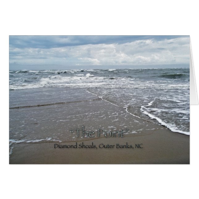 Cartão Diamond Shots "The Point" OBX Carolina do Norte (Frente Horizontal)