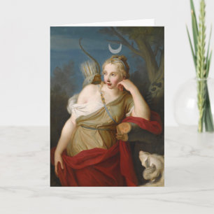 Cartão Diana, Deusa da Caça   Pietro Rotari