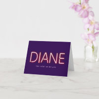 Diane, acenda as luzes do neon da minha vida