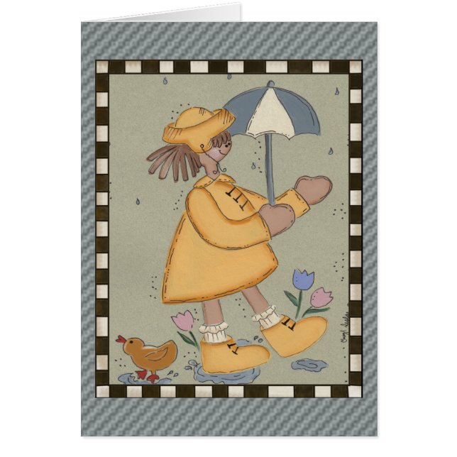 Cartão Dias chuvosos (Frente)