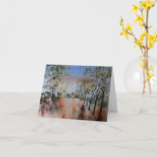 Cartão Dias de outono (Flor Amarela)