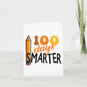 Cartão Dias Mais Inteligente 100º Dia De Escola Aluno Pro