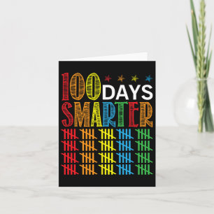 Cartão Dias Mais Inteligentes Felizes 100.º Dia De Estuda
