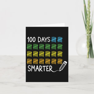 Cartão Dias Mais Inteligentes O Lápis Marca 100 Dias De E