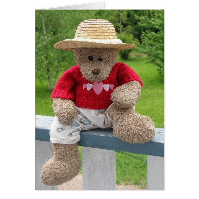 Cartão Dias preguiçosos do urso (Frente)