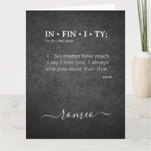 Dicionário de Definição de Amor INFINITY Personali