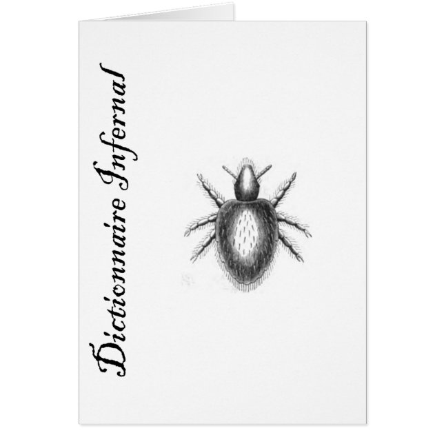 Cartão Dicionário-demónio Infernal? tiquetaque? pulga? (Frente)