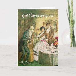 Cartão Dickens Scrooge Vintage Ilustração Natal