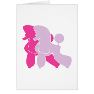 Cartão Die pinken Pudel