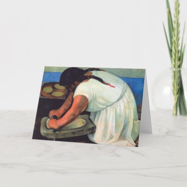 Cartão Diego Rivera - La Molendera, 1923 (Frente)