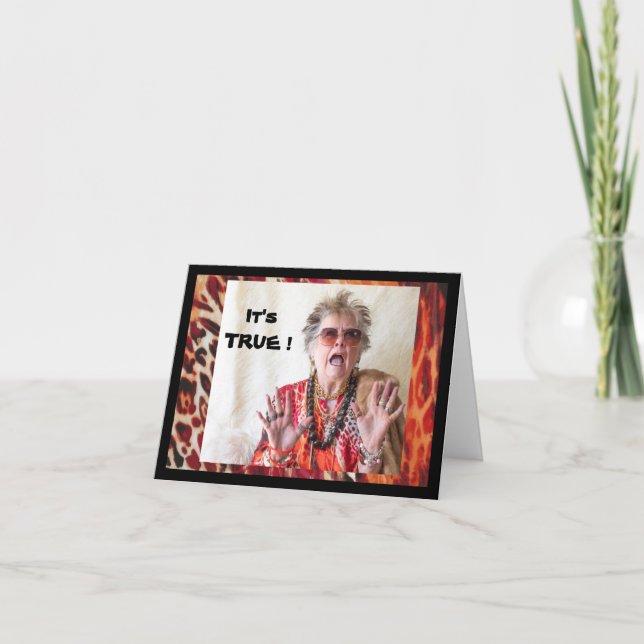 Cartão Diferenças mais jovens e mais antigas (Frente)