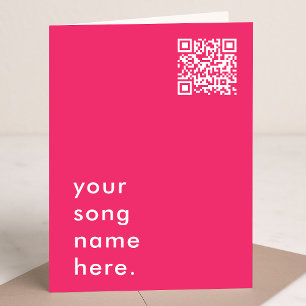 Cartão Diga com música Música estacionável do código QR