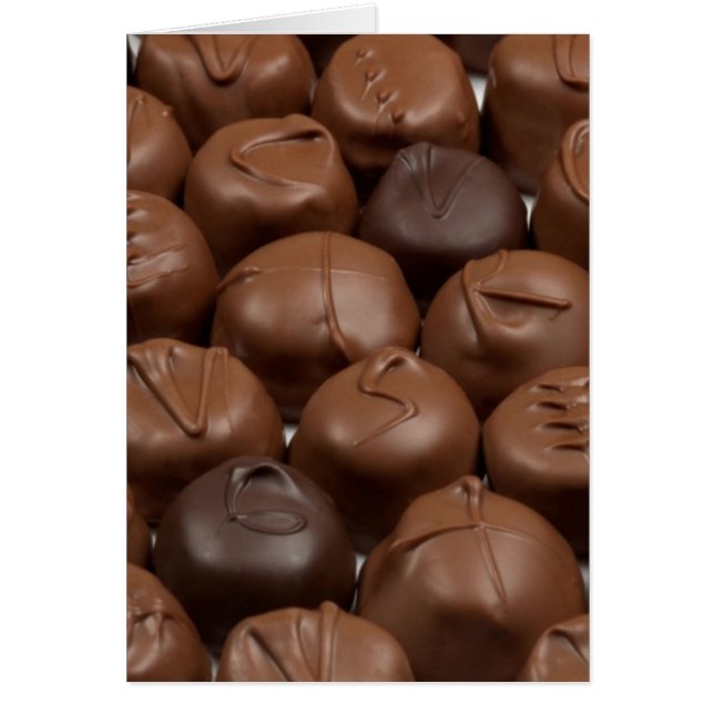 Cartão Diga isso com Chocolate! (Frente)