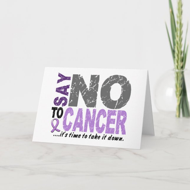 Cartão Diga NÃO ao Cancer 1 (Frente)