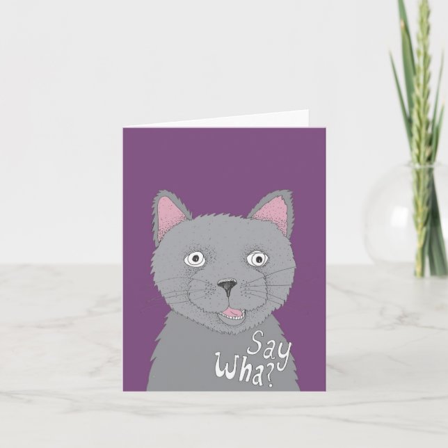 Cartão Diga o quê? Ou Diga o quê?! (Frente)