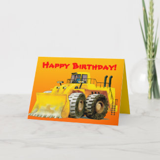 Cartão Digger Amarelo Personalizado