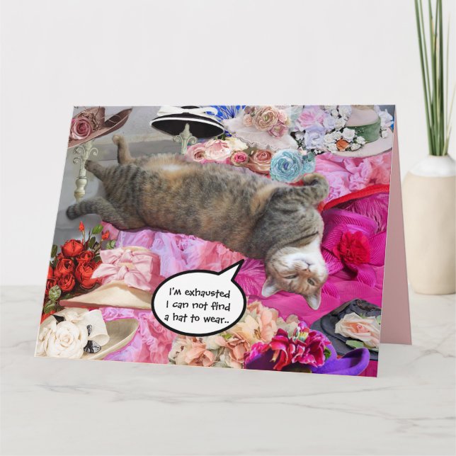 Cartão Dilema da Princesa Tatus Cat (Frente)