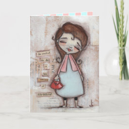 Cartão Dilly Dally - Placa de Dia de as mães