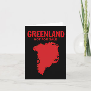 Cartão Dinamarca A Gronelândia Não Está À Venda - Anti-Tr