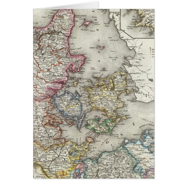 Cartão Dinamarca, Alemanha (Frente)