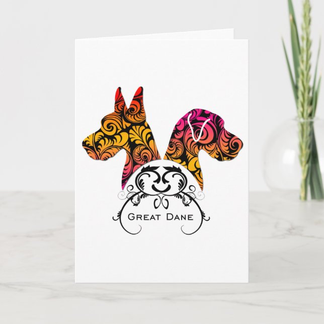 Cartão Dinamarqueses elegantes (Frente)