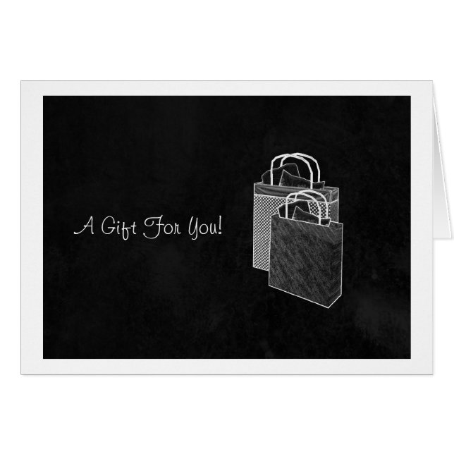 Cartão Dinheiro Comprado preto fechado (Frente horizontal)