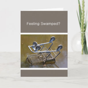 Cartão Dinheiro do carrinho de compras da economia do