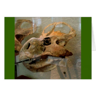Cartão Dino Skull Oil Painting