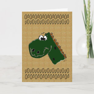 Cartão Dinosaur Feliz Aniversário
