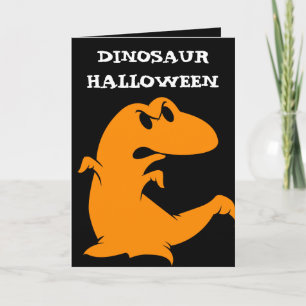 Cartão Dinosaur Halloween