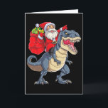 Cartão Dinosaur T Rex Christmas Santa Boys Men Girls Xmas<br><div class="desc">Dinosaur T Rex Christmas Santa Boys Men Girls Xmas Squad</div>