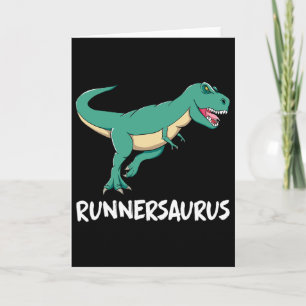 Cartão Dinosaur T-rex Dino Engraçado Exercício Cardio Cor